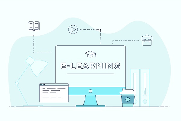 Illustration of e-learning